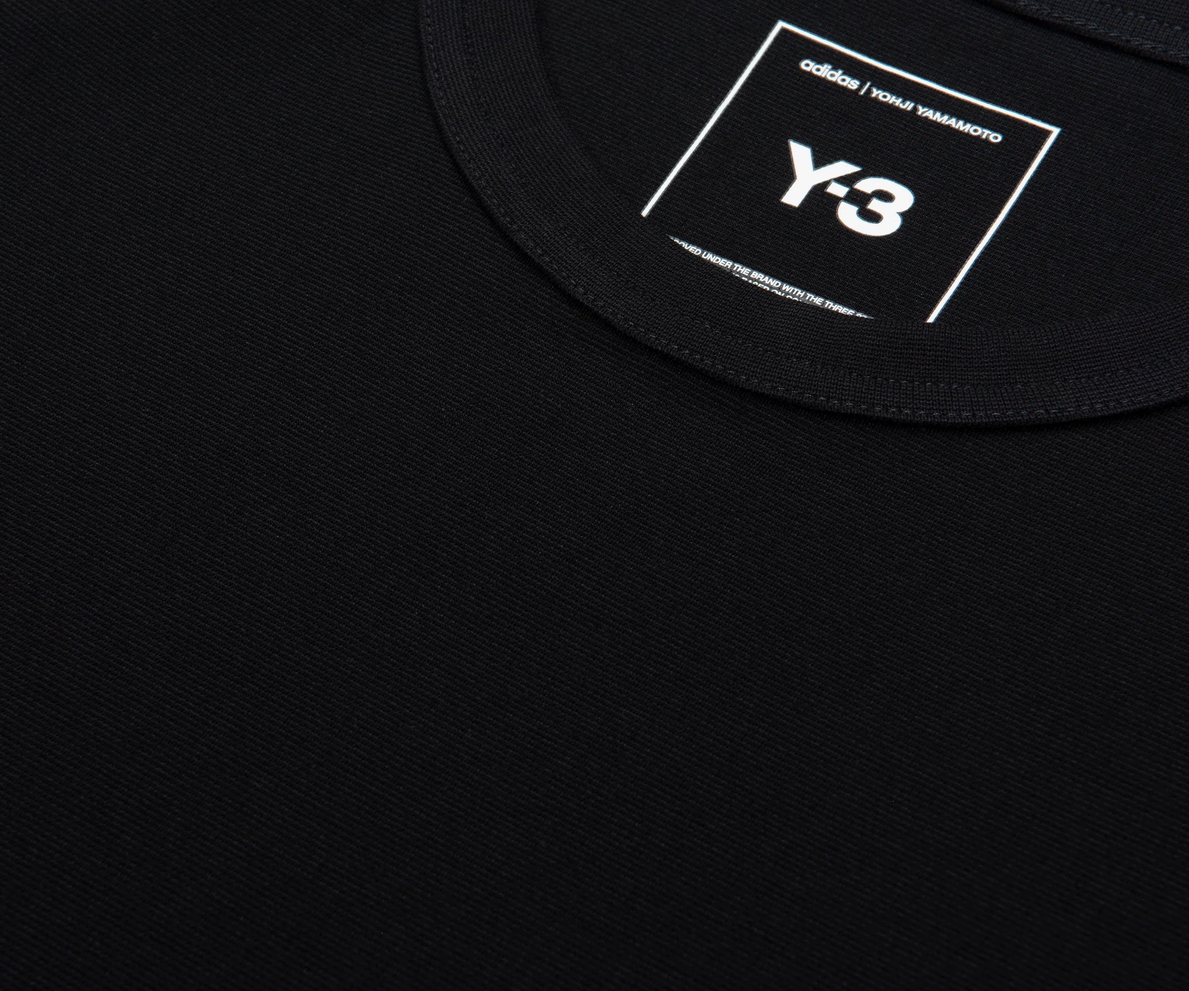 Y-3 Black U Wire Arm Stripe T-Shirt - Image 3