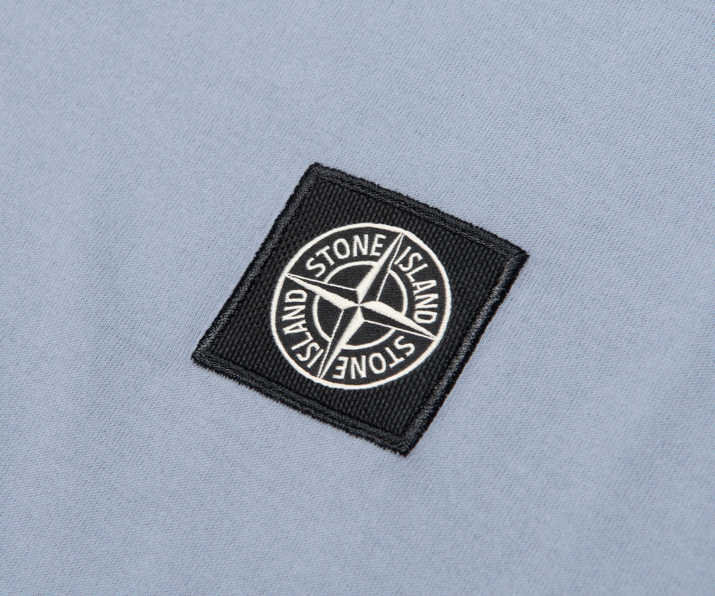 Stone Island Avio Blue Box Logo T-Shirt - Image 3